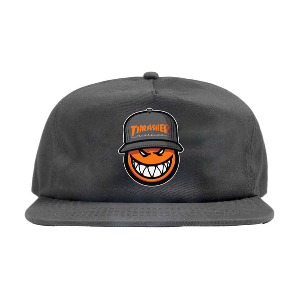 Thrasher X Spitfire SF Loc Snapback Charcoal - Venue Skateboards