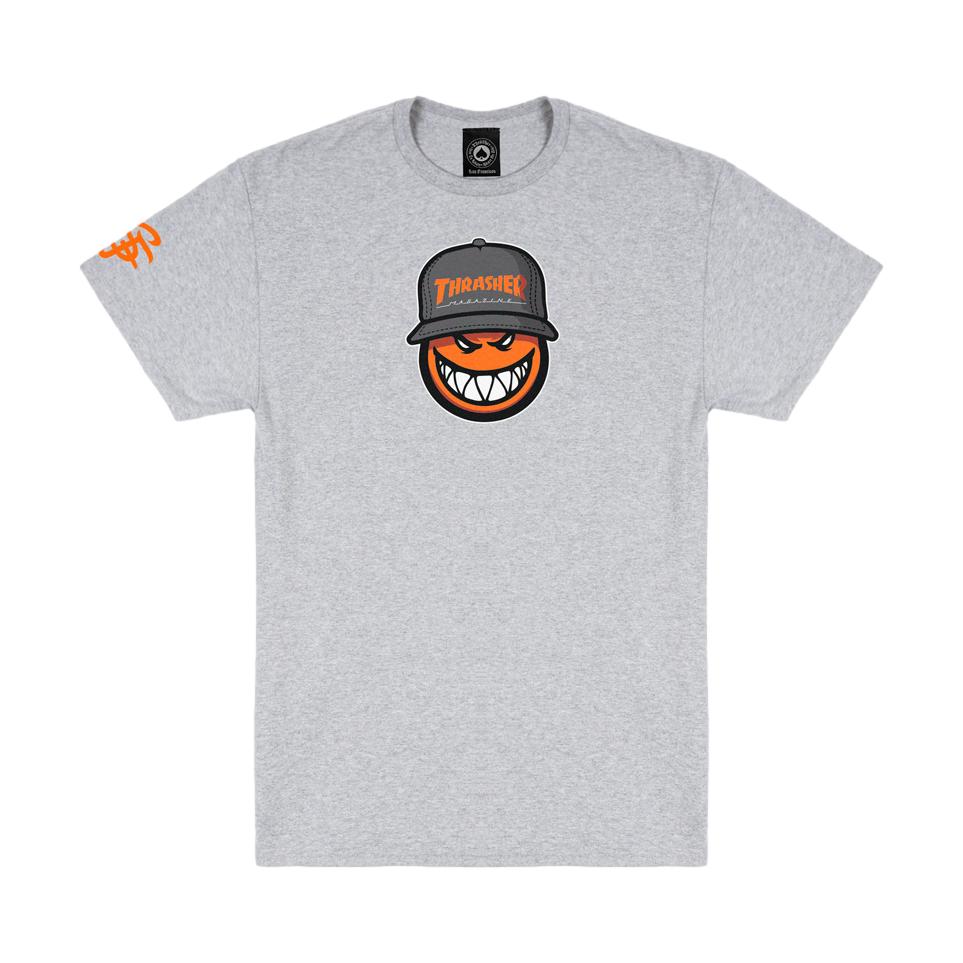 Thrasher X Spitfire SF Loc T-Shirt Sport Grey