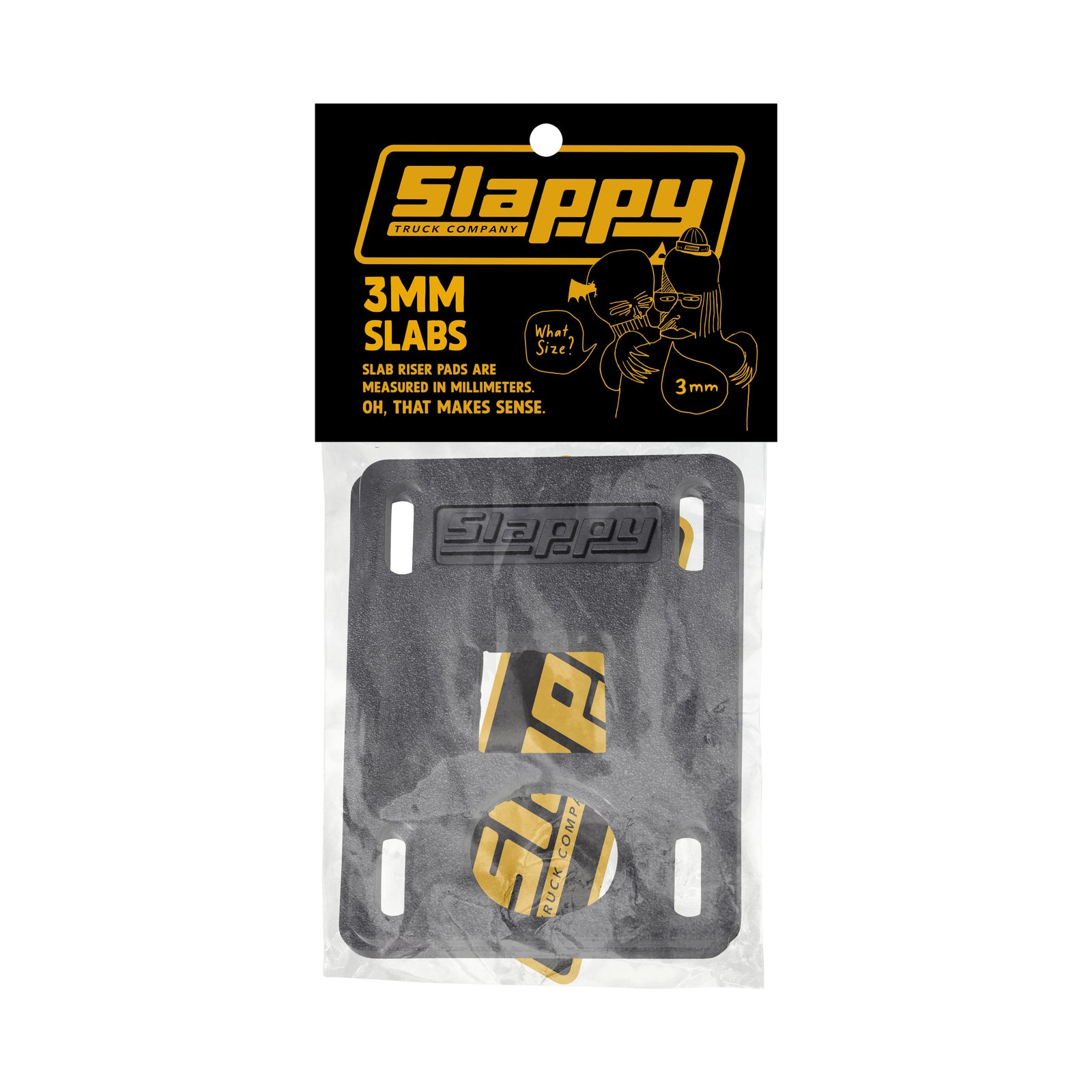Slappy Slabs 3mm Low Riser Pads =Venue Skateboards
