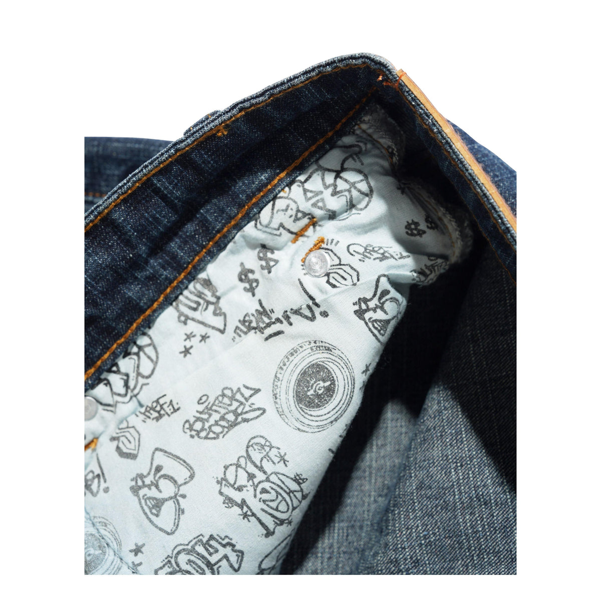 Butter Santosuosso Denim Jeans Streaky Navy - Venue Skateboards