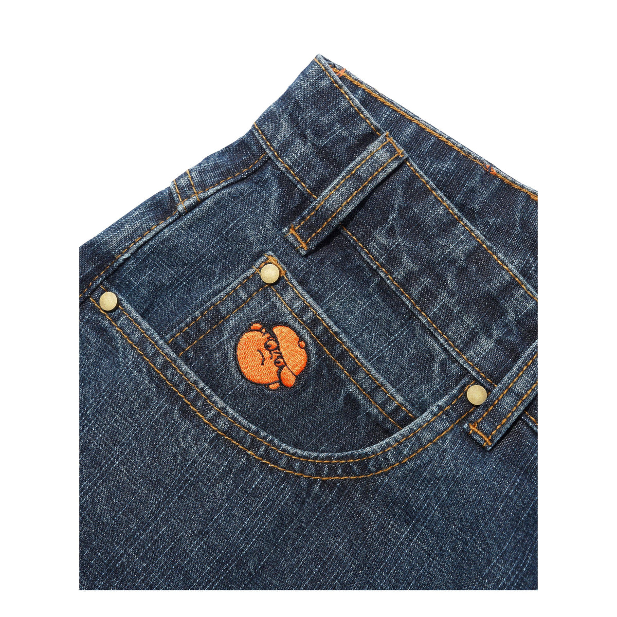 Butter Santosuosso Denim Jeans Streaky Navy - Venue Skateboards