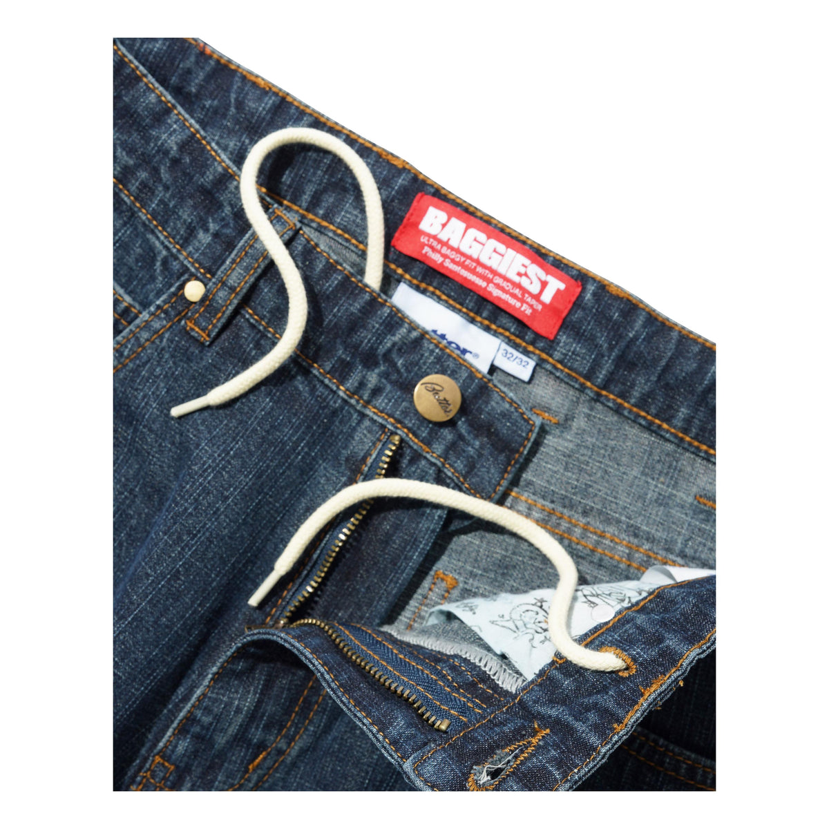 Butter Santosuosso Denim Jeans Streaky Navy - Venue Skateboards