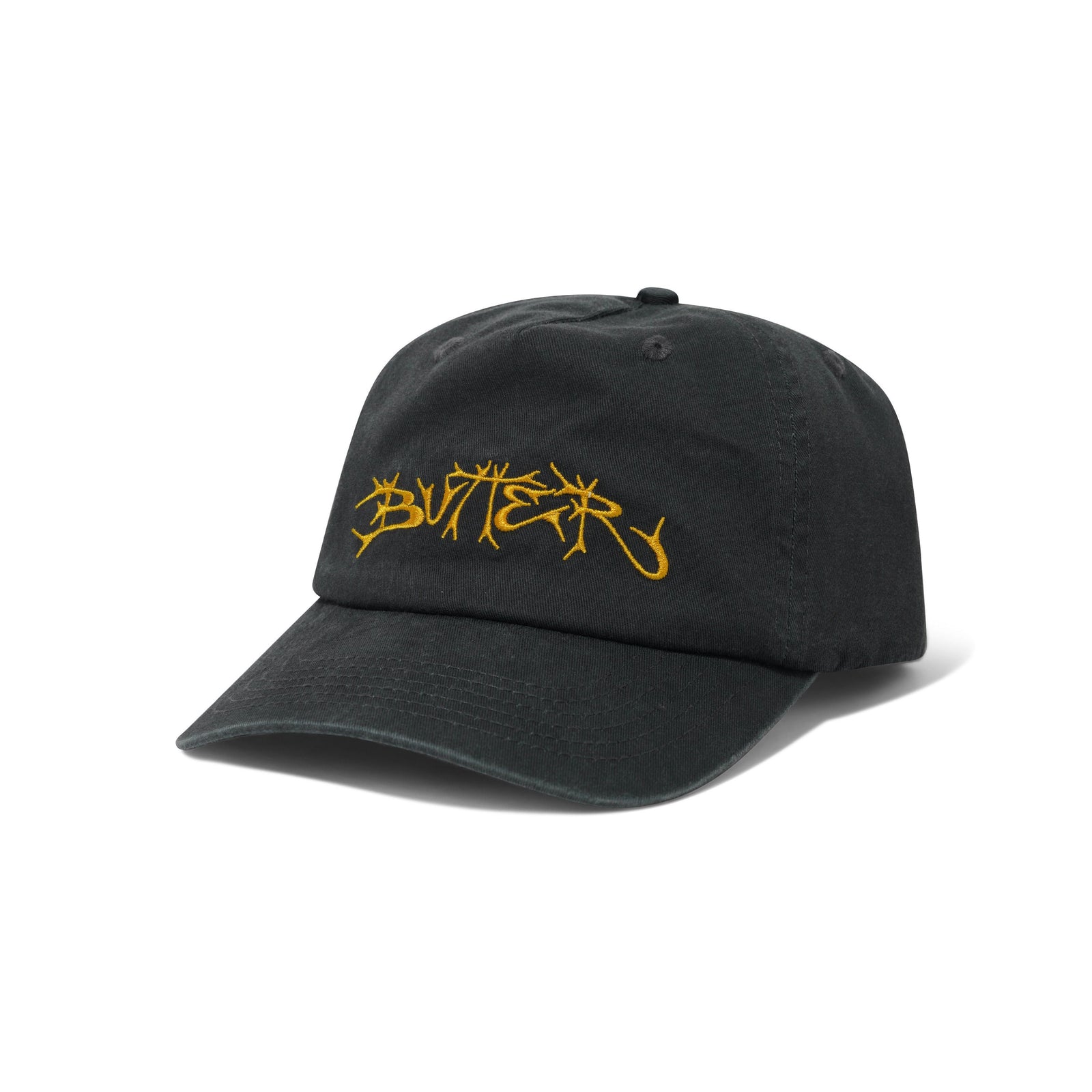 Butter Scrawling 5 Panel Cap Washed Black - Venue Skateboards