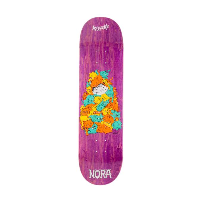 Welcome Nora Purr Pile On Popsicle Deck Purple Stain 8.25" - Venue Skateboards