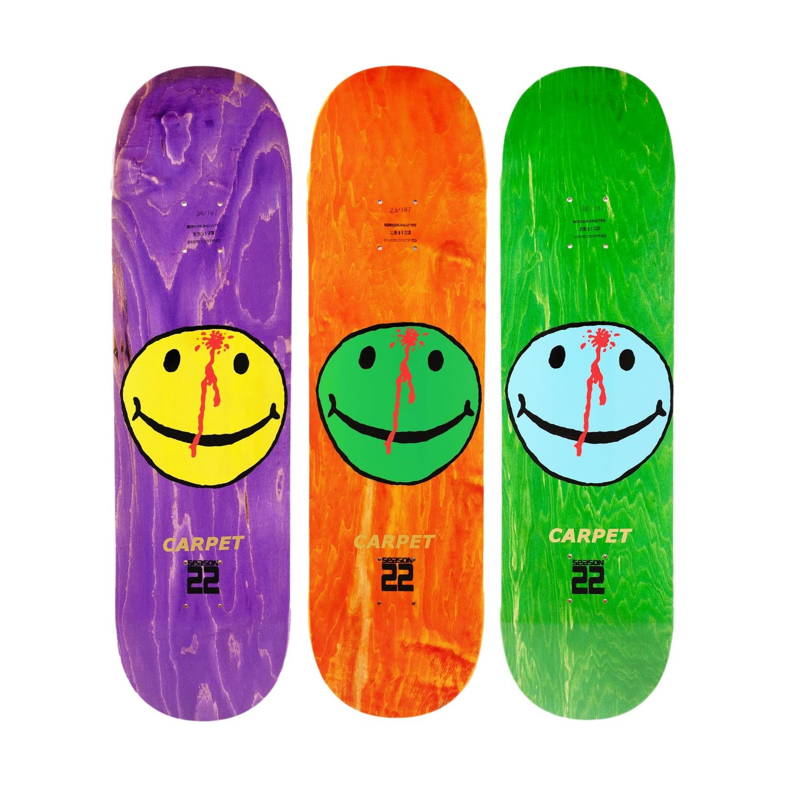 Carpet Dinosaur Jr. Smiley 8.25' Deck - Venue Skateboards