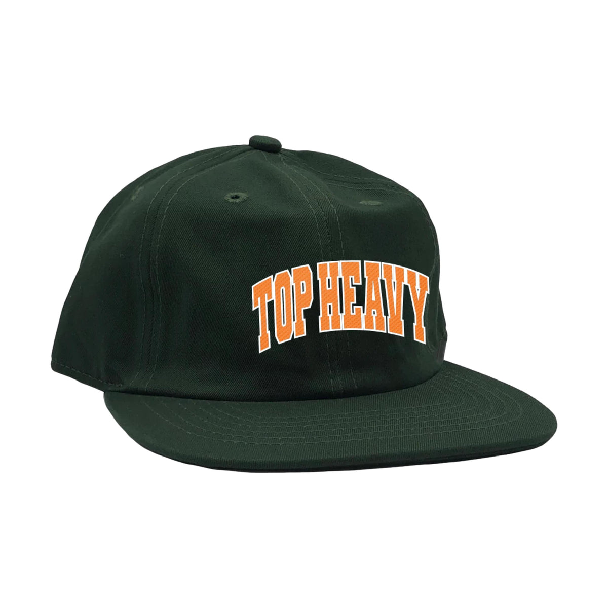 Top Heavy College 6 Panel Snapback Forest - Venue Skateboards