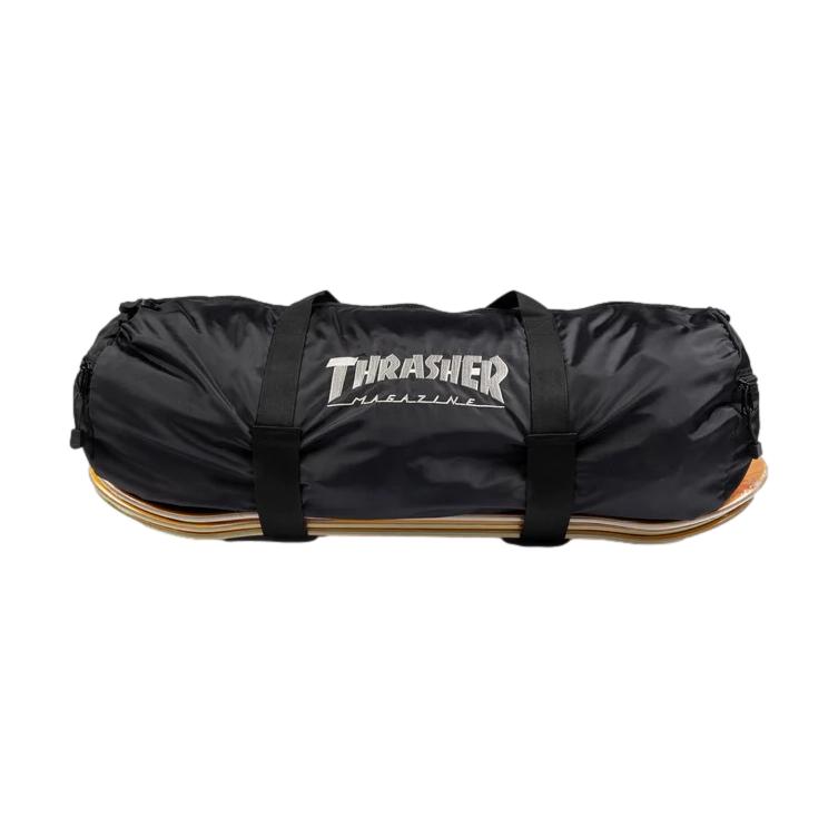 Thrasher Duffel Bag Black w/Board Straps - Venue Skateboards