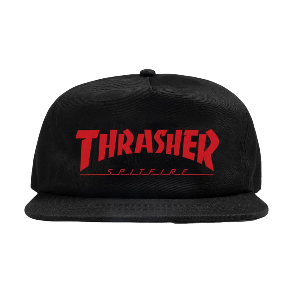 Thrasher X Spitfire Snapback Black - Venue Skateboards