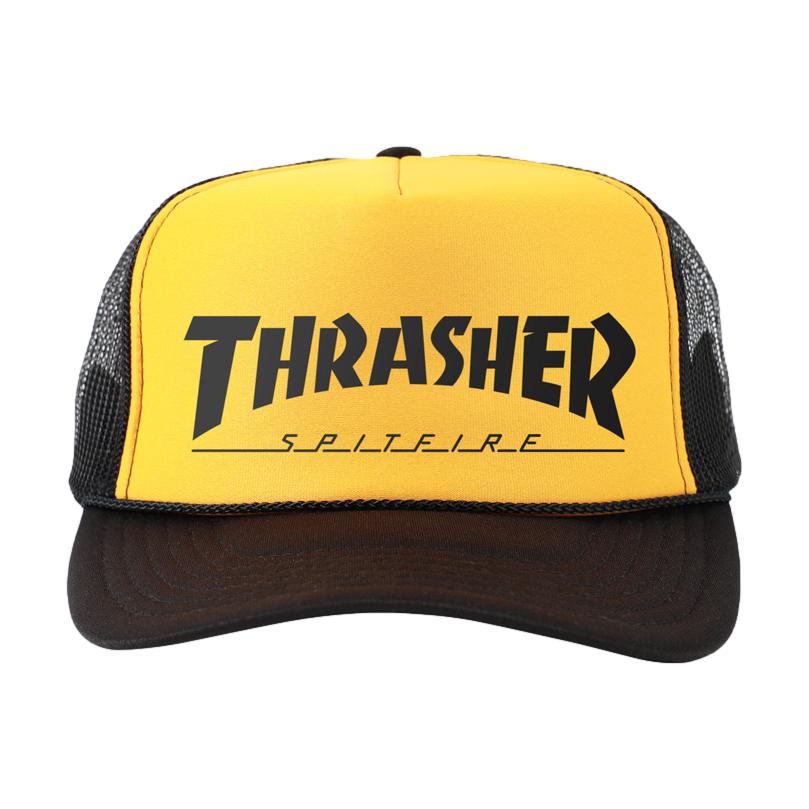 Thrasher X Spitfire Trucker Black/Gold/Black - Venue Skateboards