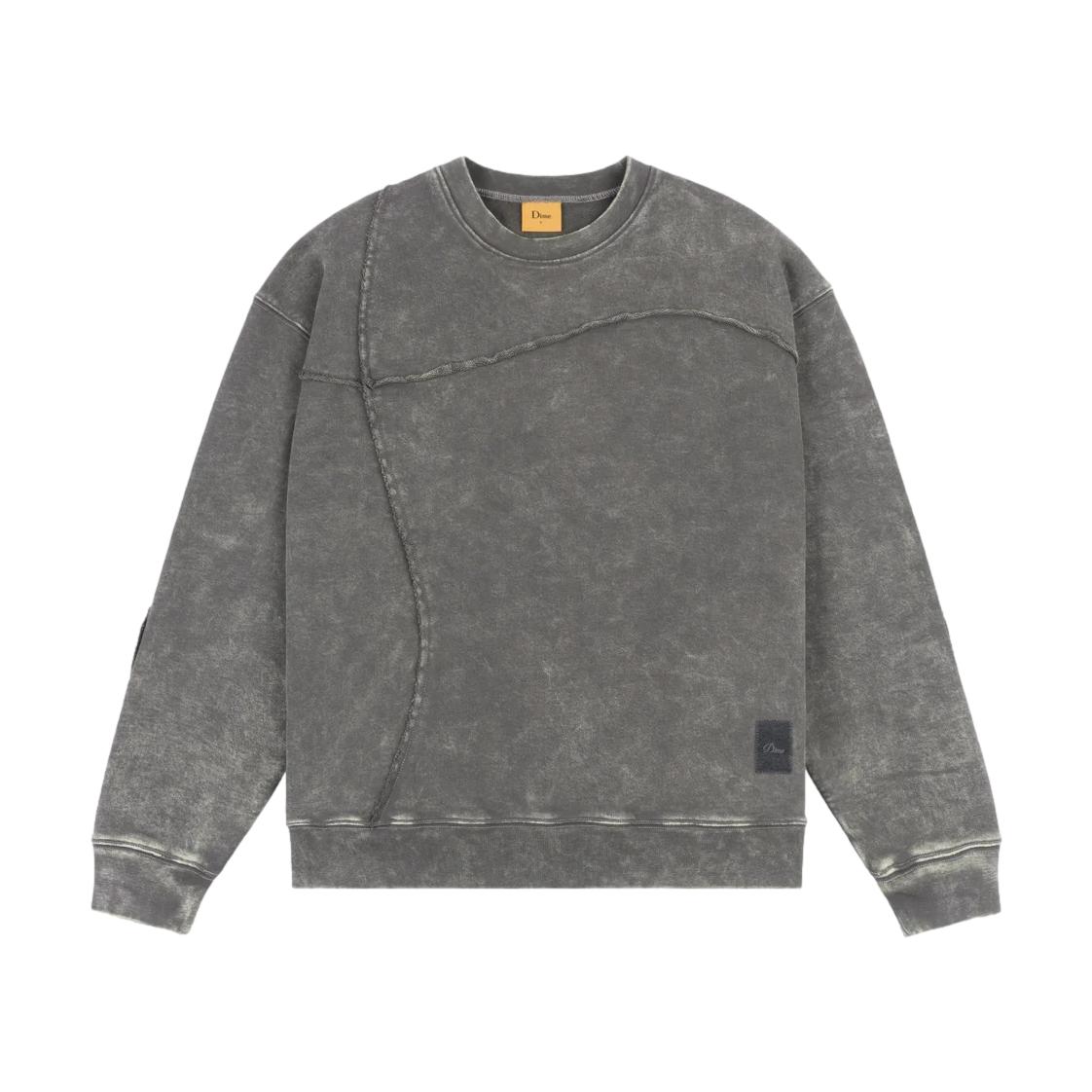 Dime Reverse Stitch Crewneck Charcoal Washed - Venue Skateboards