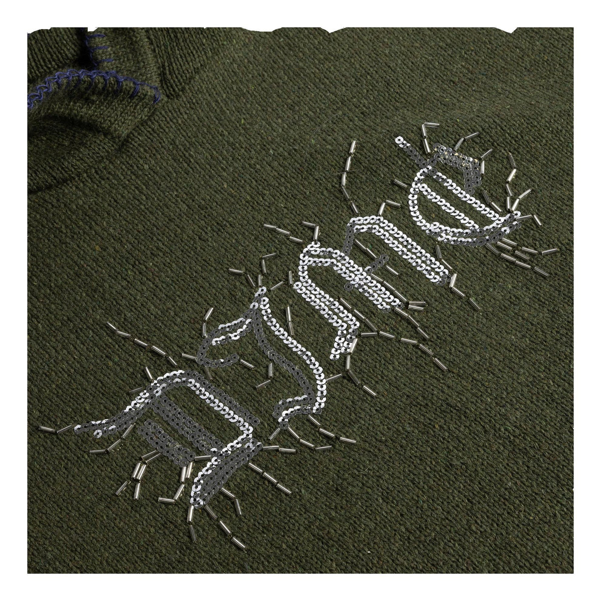 Dime Hardcore Wool Hood Army Green - Venue Skateboards