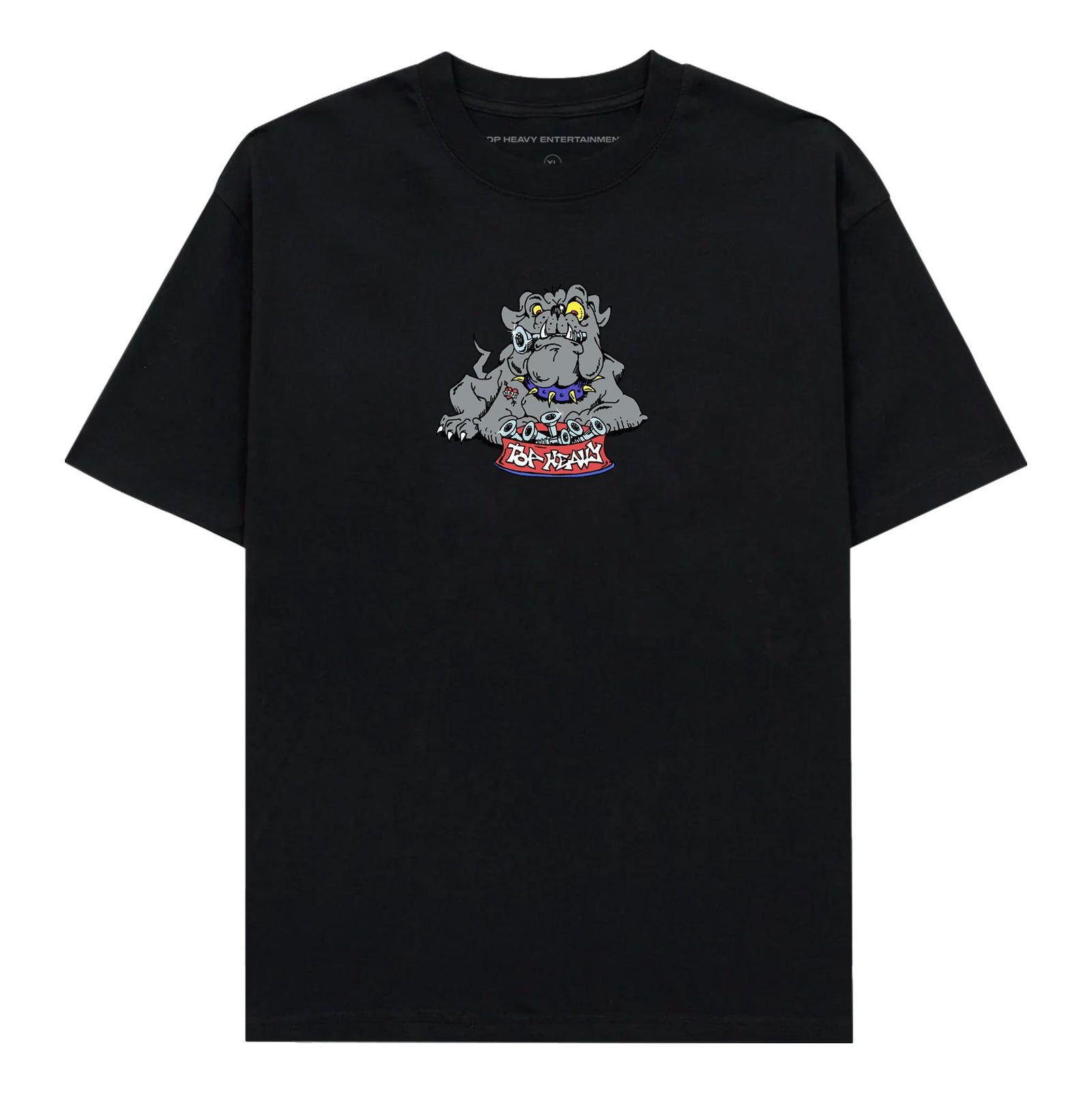 Top Heavy Dogfood T-Shirt Black - Venue Skateboards