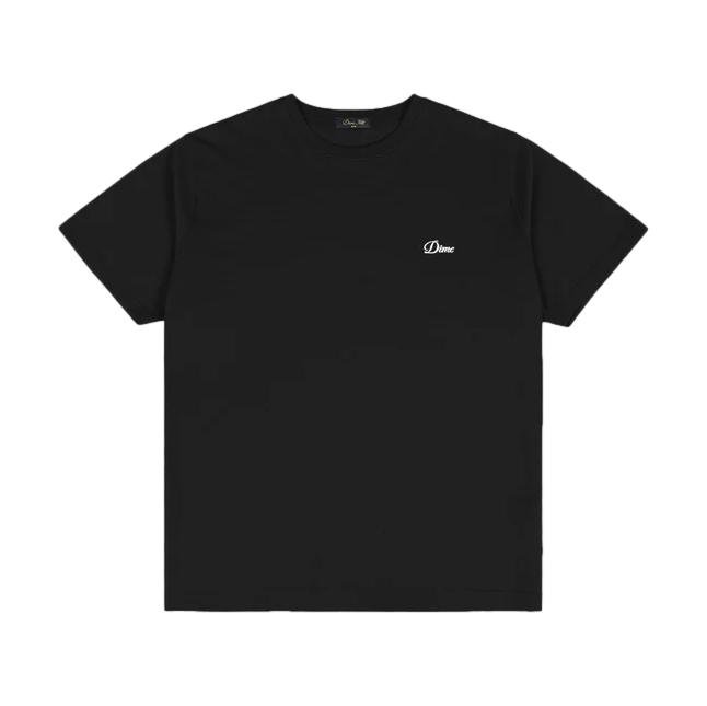 Dime Small Logo T-Shirt Black - Venue  Skateboards