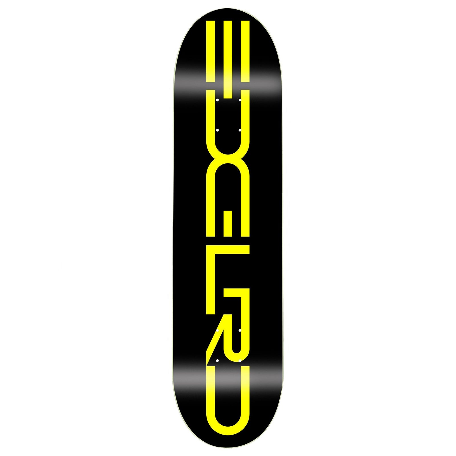 EDGLRD Tech Script Black/Yellow 8.38" Deck - Venue Skateboards