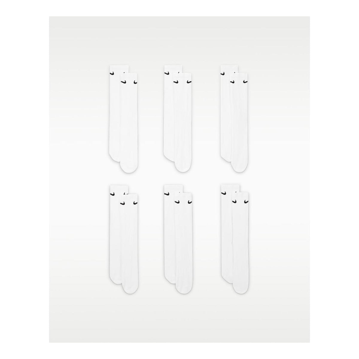 Nike Everyday Mens Crew Socks White 3Pk - Venue Skateboards