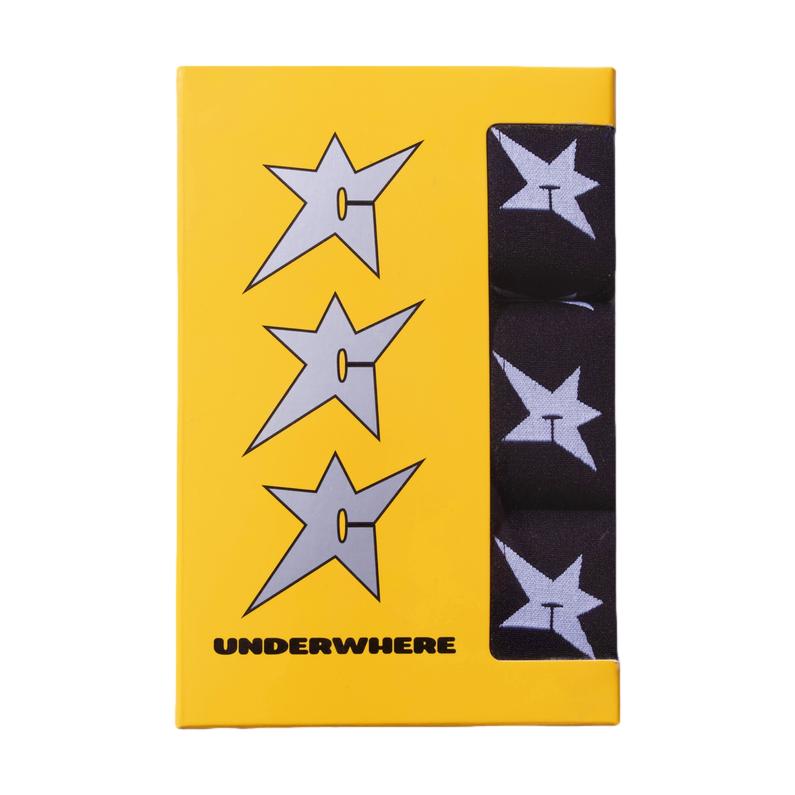 Carpet Company C-Star Glow In The Dark Boxers 3-Pack Black - Venue Skateboards