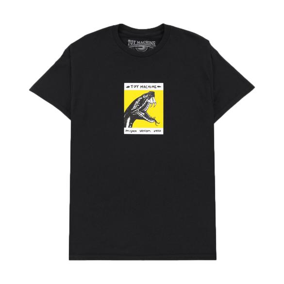 Toy Machine Poison Venom Speed T-Shirt Black/Yellow