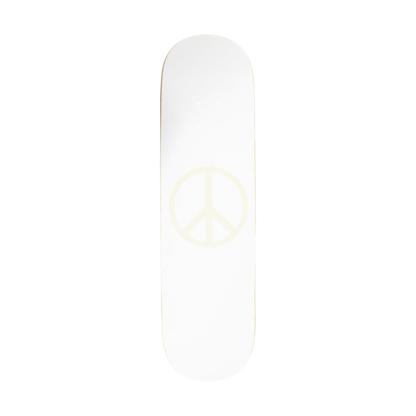 Violet Skateboards Glow in the Dark Peace Deck White 8.38 - Venue Skateboards