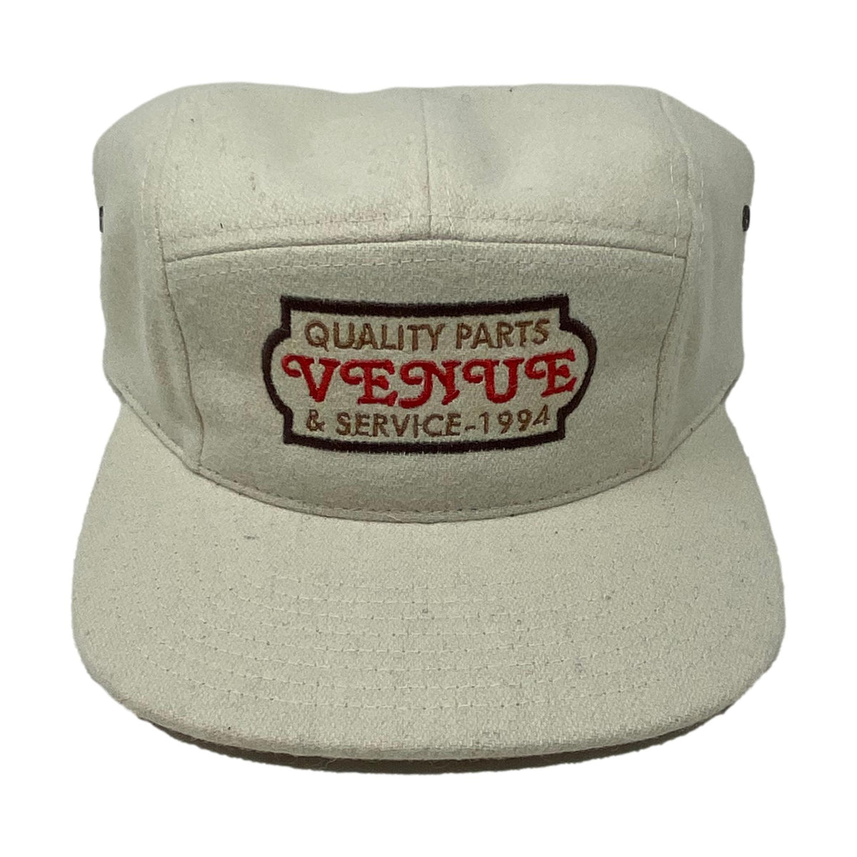 Venue Quality Parts Embroidered 5 Panel Hat Heather Oatmeal - Venue Skateboards