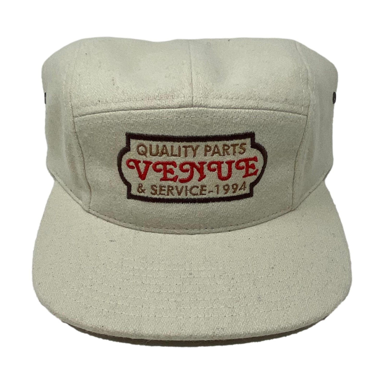 Venue Quality Parts Embroidered 5 Panel Hat Heather Oatmeal - Venue Skateboards