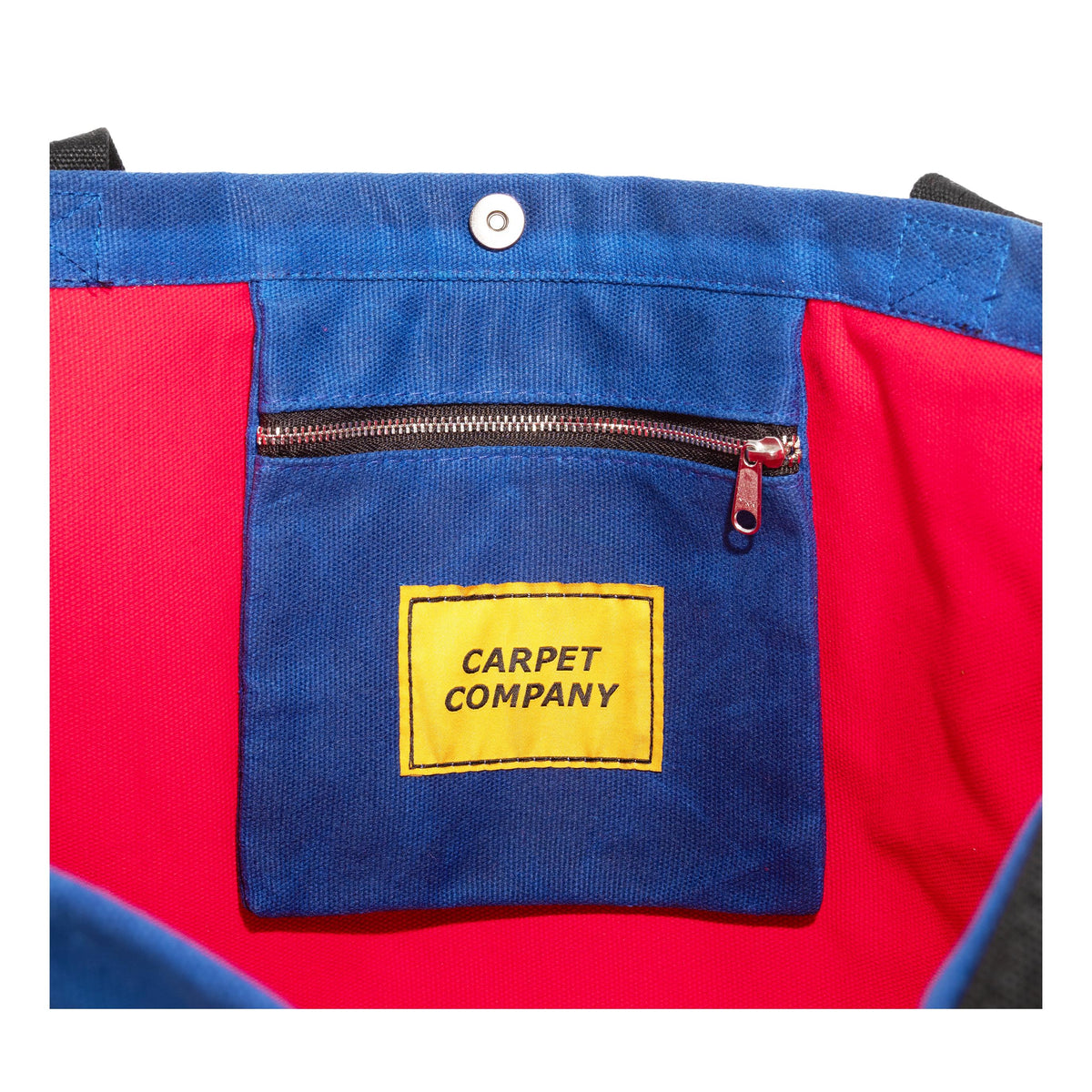 Carpet Varsity Logo Waxed Canvas Tote bag Blue - Venue Skateboards