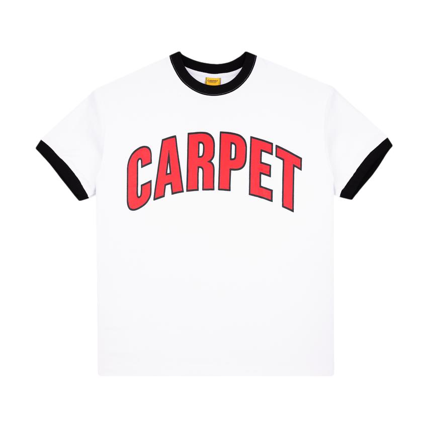 Carpet Varsity Ringer Tee White - Venue Skateboards