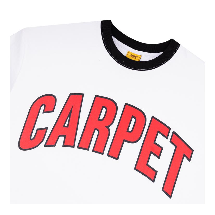 Carpet Varsity Ringer Tee White - Venue Skateboards