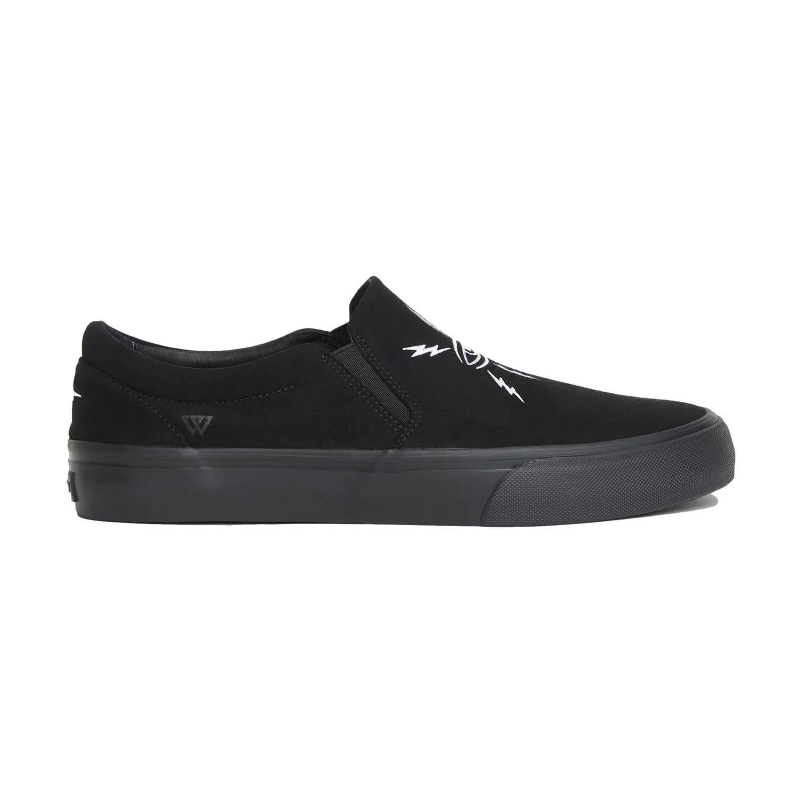 Warsaw Stranger Templeton Blk/Blk Synthetic Slip On - Venue Skateboards