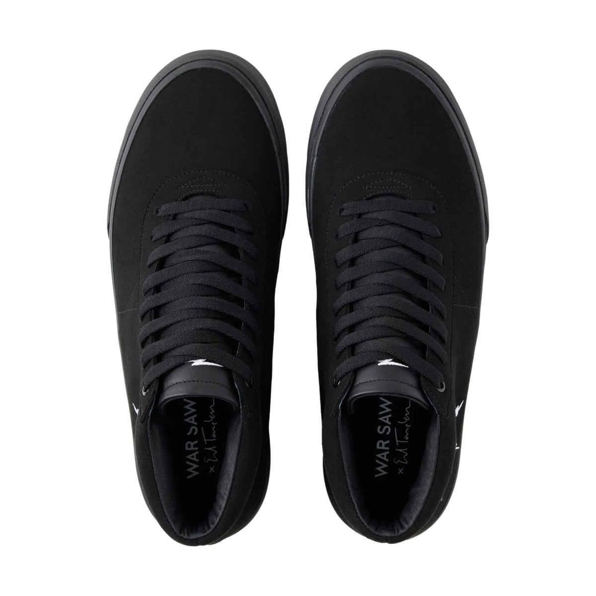 Warsaw Chapter Mid Templeton Black/Black Synthetic Suede - Venue Skateboards