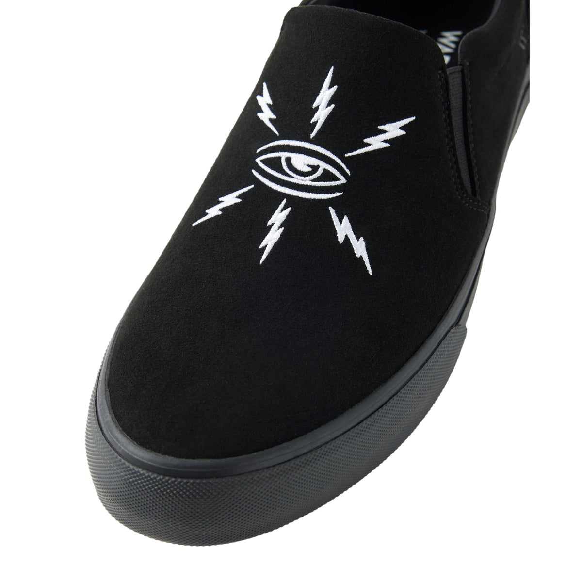 Warsaw Stranger Templeton Blk/Blk Synthetic Slip On - Venue Skateboards