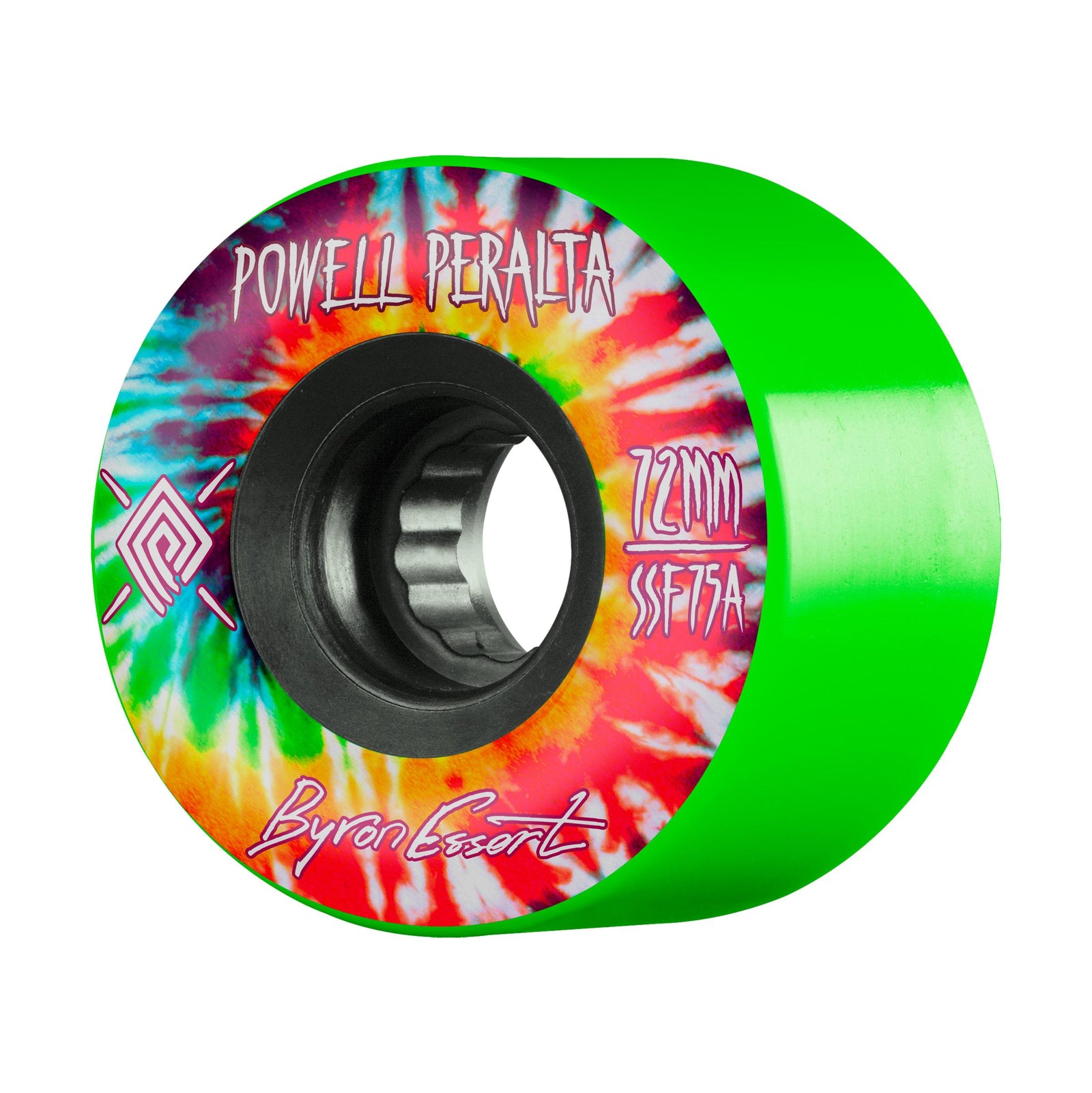 Powell Peralta Byron Essert Tie Dye 72mm 75a Green Wheels - Venue Skateboards