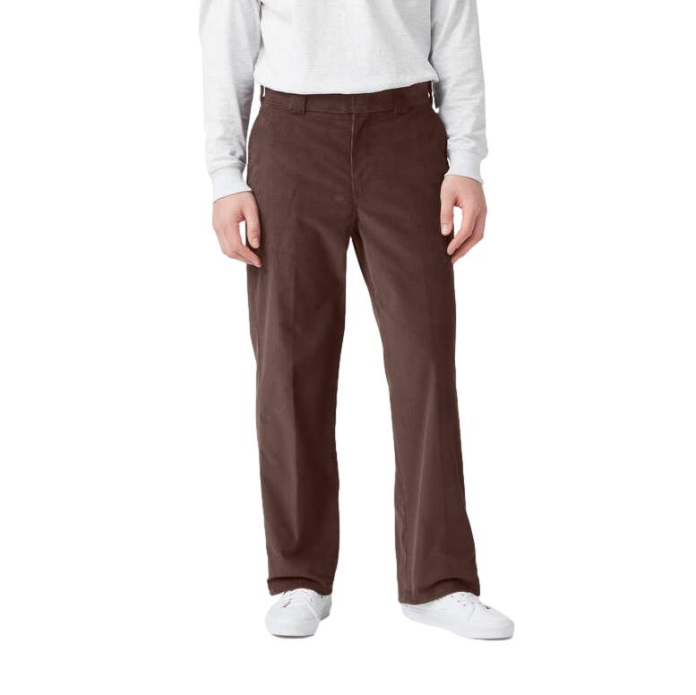 Dickies Flat Front Corduroy Pants Chocolate Brown - Venue Skateboards
