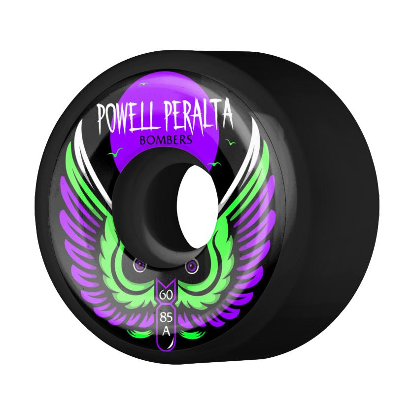 Powell Peralta Bomber III 60mm 85A Black Wheels - Venue Skateboards