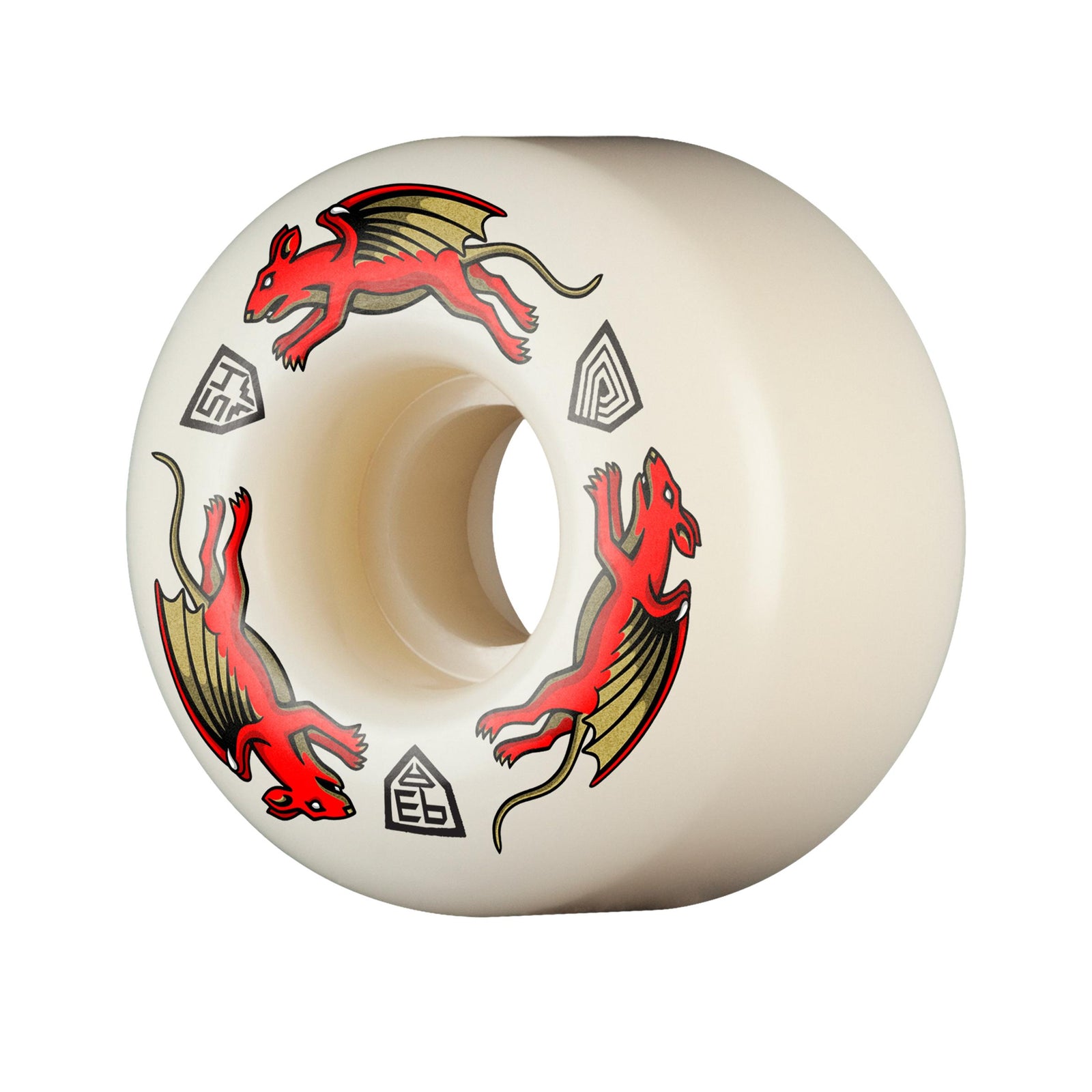 Powell Peralta Dragon Formula Nano Rats 54mmX34mm AV4 93a Wheels White - Venue Skateboards