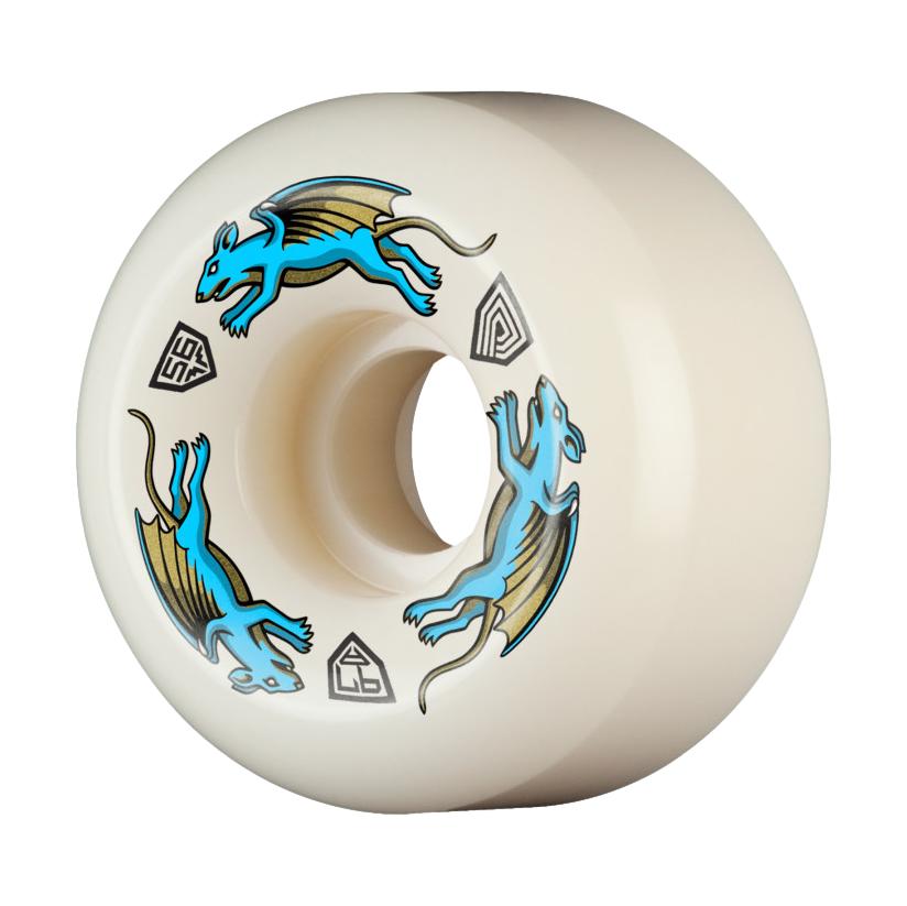 Powell Peralta Dragon Formula Wheels Blue Nano Rats 56mm X 36mm 97a AV6 - Venue Skateboards