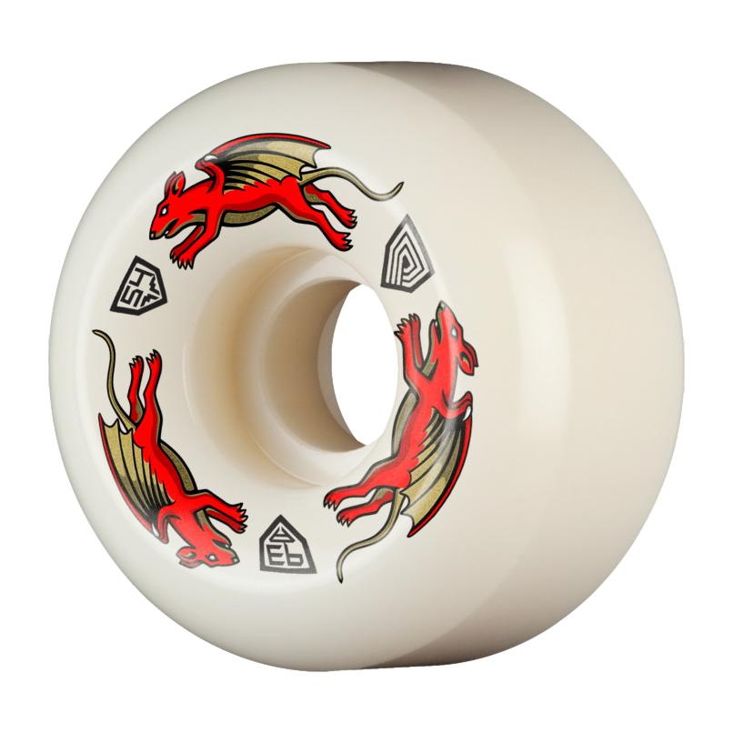 Powell Peralta Dragon Formula Wheels Red Nano Rats 54mm X 34mm 93a AV6 - Venue Skateboards
