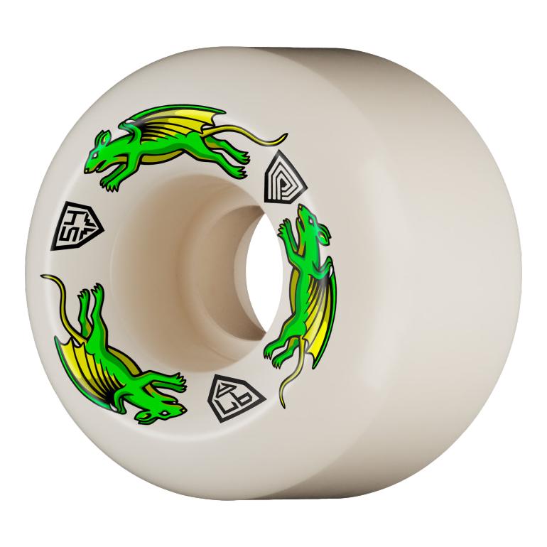 Powell Peralta Dragon Formula Nano Rats 54mmX39mm 97a Wheels White - Venue Skateboards