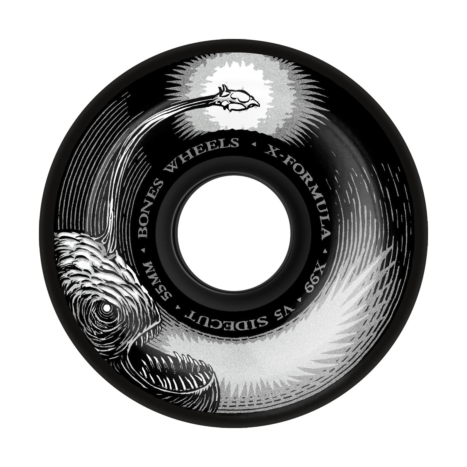 Bones Dark Waters 55mm V5 Sidecut 99A X-Formula Wheels - Venue Skateboards