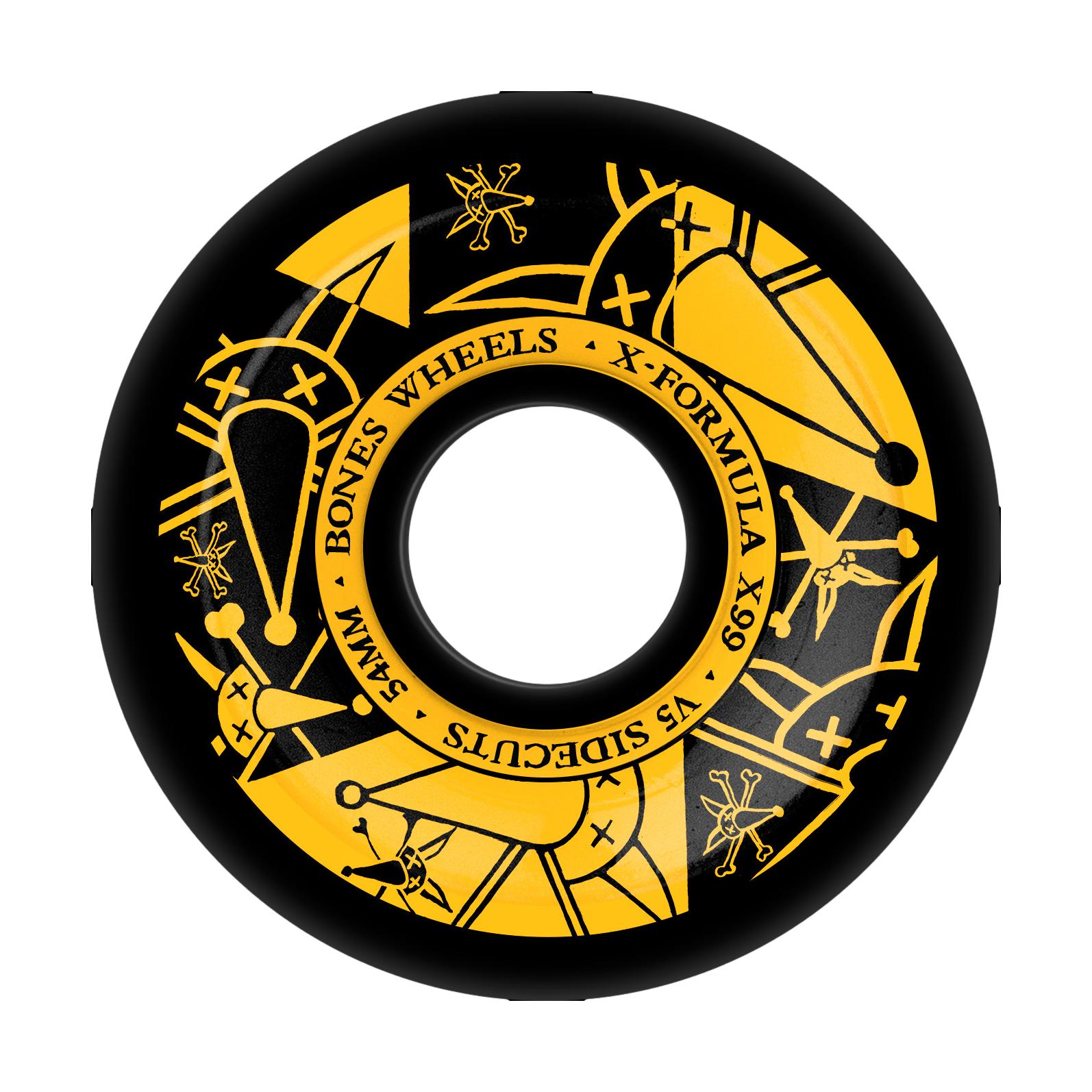 Bones XF X99 V5 Sidecut Vato Noir Black 99a 54mm Wheels - Venue Skateboards