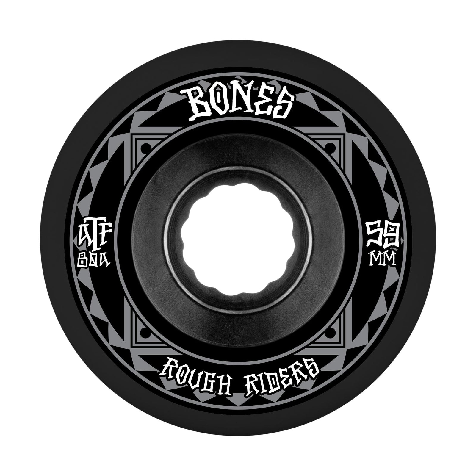 Bones ATF Rough Rider Wheels Runners 59mm 80a Black - Venue Skateboards