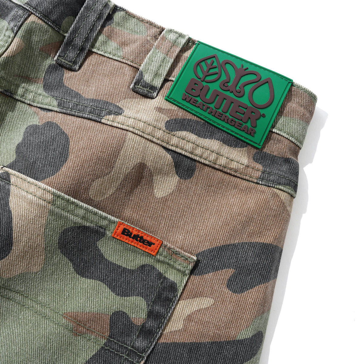 Butter Weathergear Denim Jeans Woodland Camo - Venue Skateboards