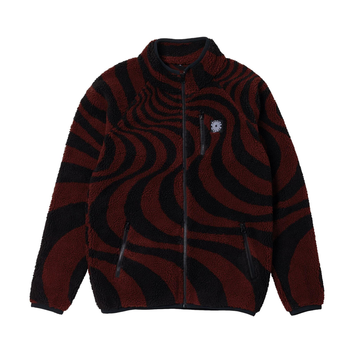 Spitfire Fleece Classic '87 Swirl Jacket Red - Venue Skateboards