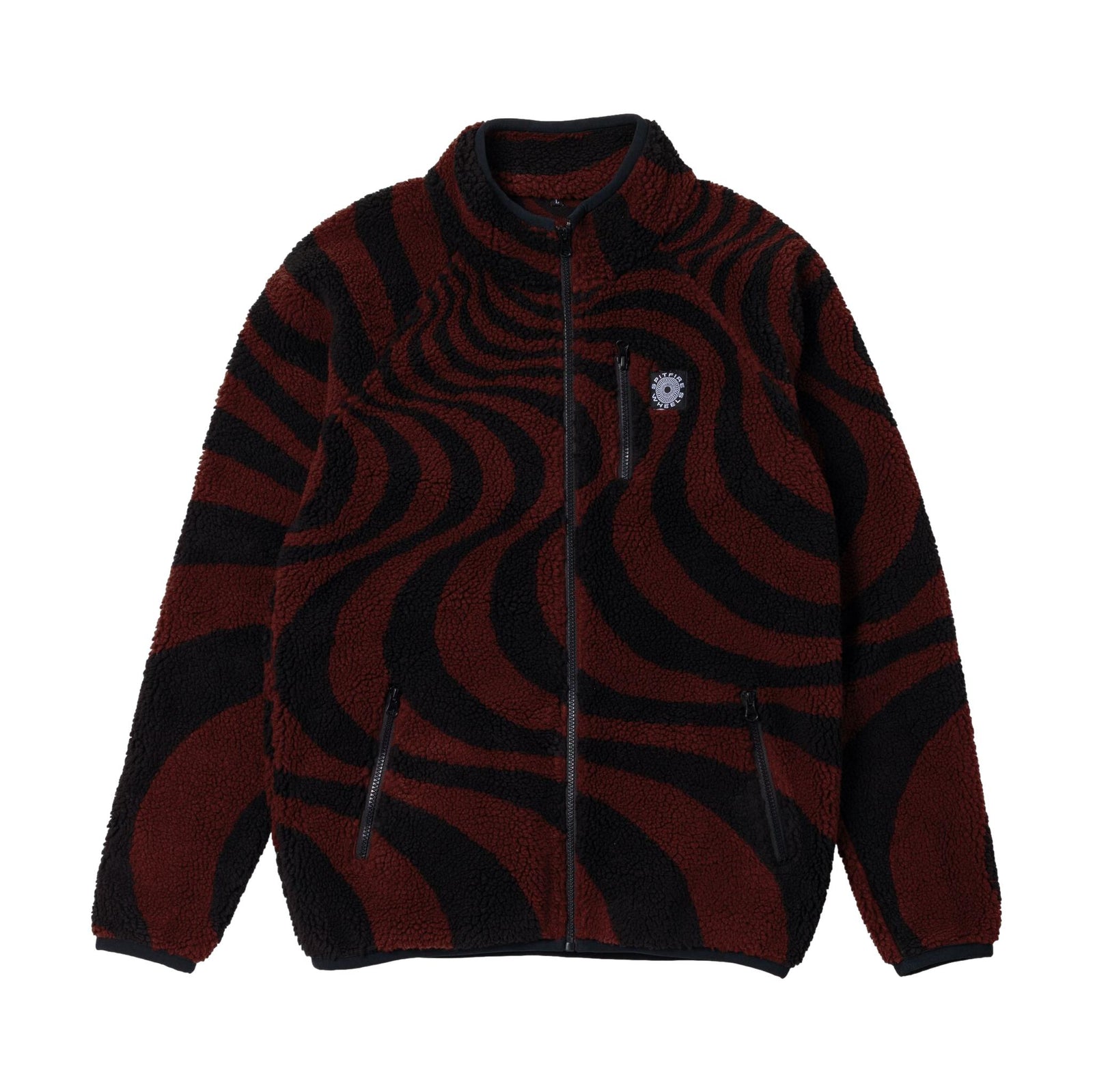 Spitfire Fleece Classic '87 Swirl Jacket Red - Venue Skateboards