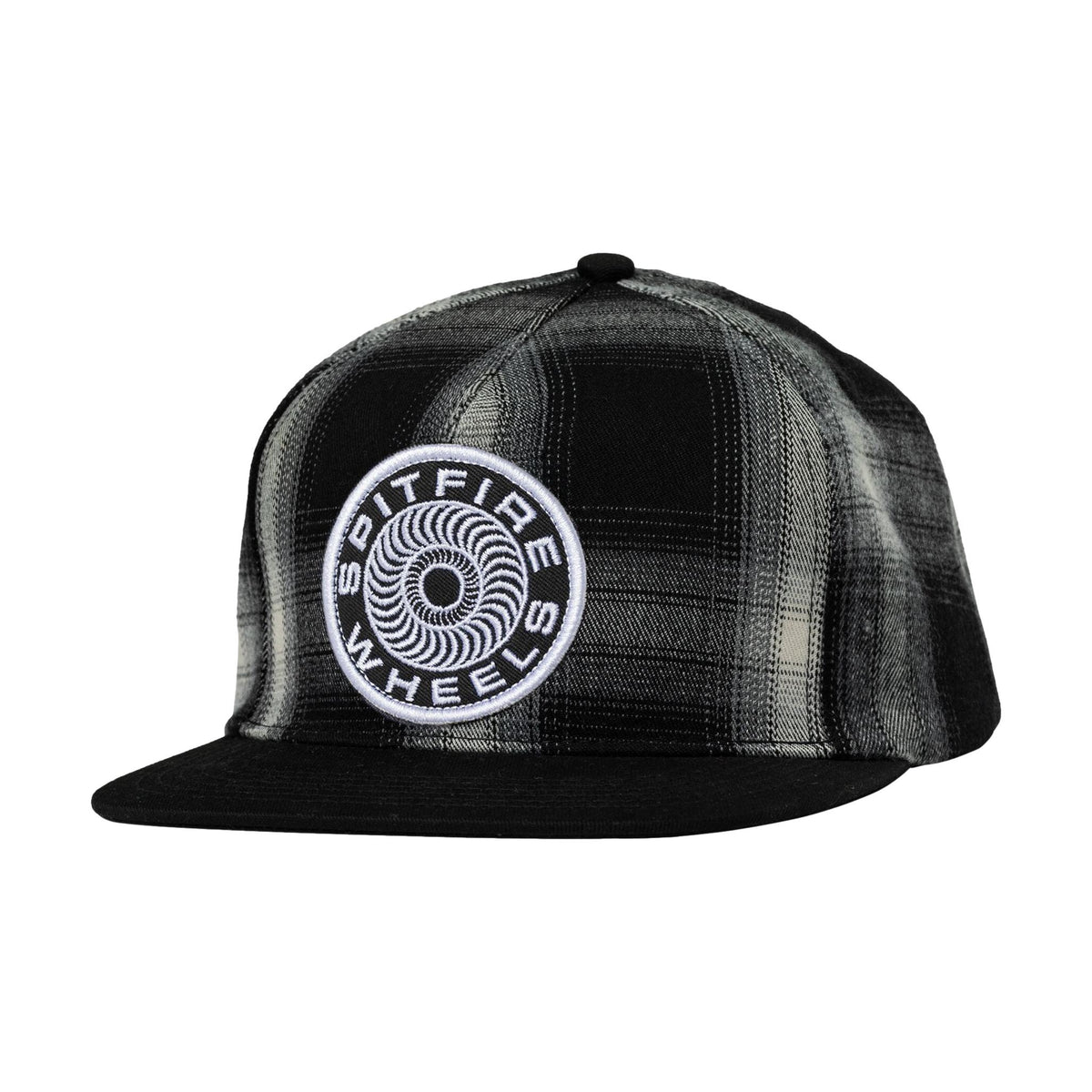 Spitfire Classic 87 Swirl Patch Snapback Hat Black/White - Venue Skateboards