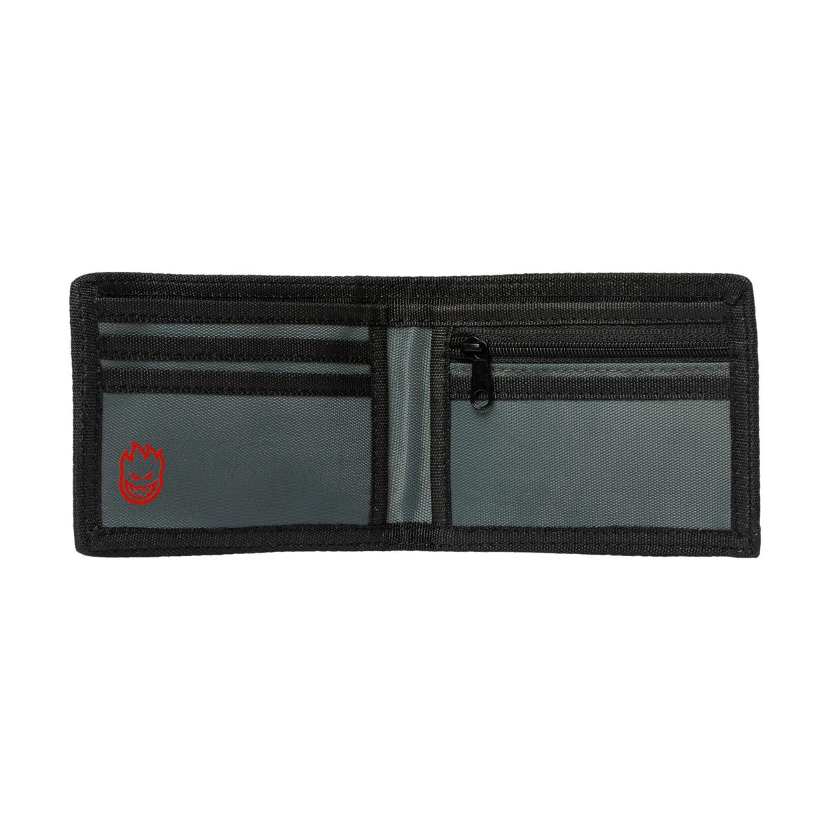 Spitfire Old E Drop Bifold Wallet Charcoal - Venue Skateboards