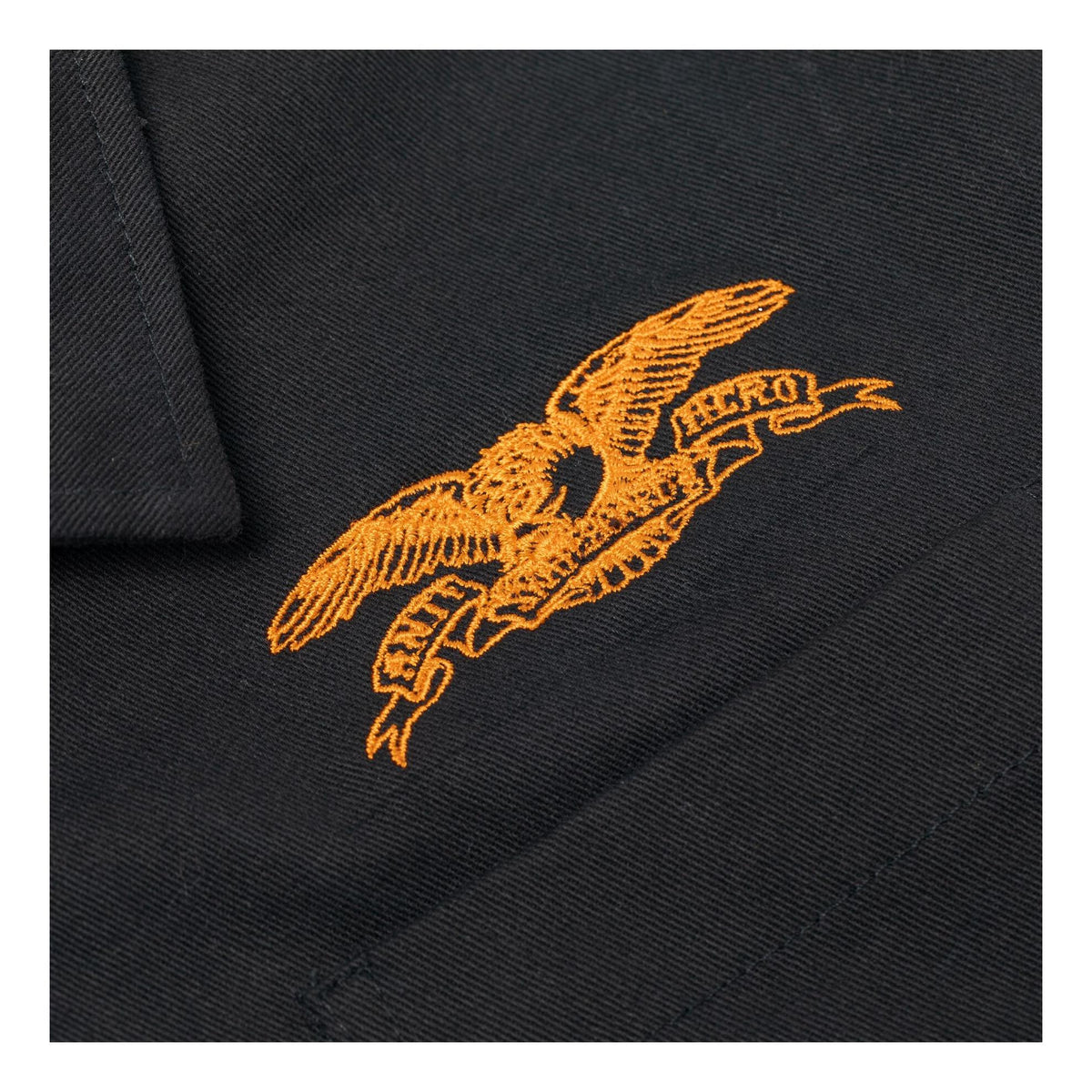 Anti Hero Basic Eagle Stash Jacket Black/Orange - Venue Skateboards