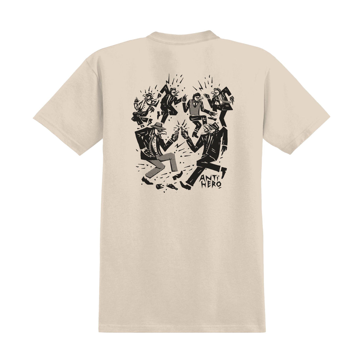 Anti Hero Ruder Bwoys Ringspun Tee Heather Bone - Venue Skateboards