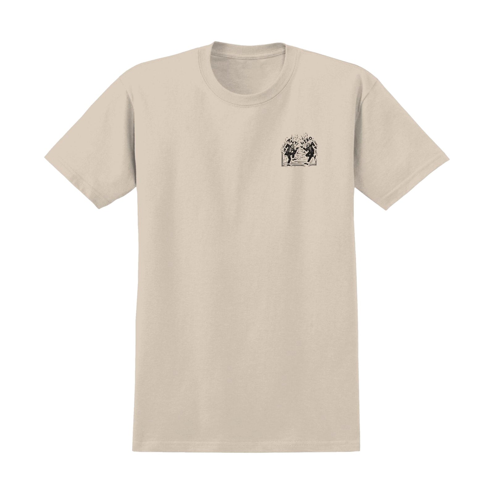 Anti Hero Ruder Bwoys Ringspun Tee Heather Bone - Venue Skateboards