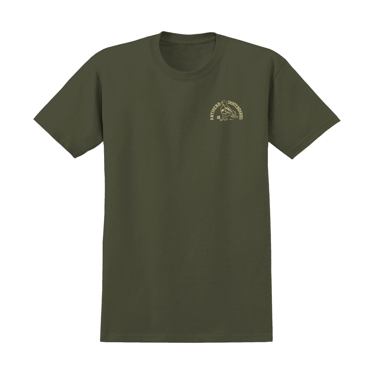Anti Hero Clubhouse Ringspun Tee Olive - Venue Skateboards