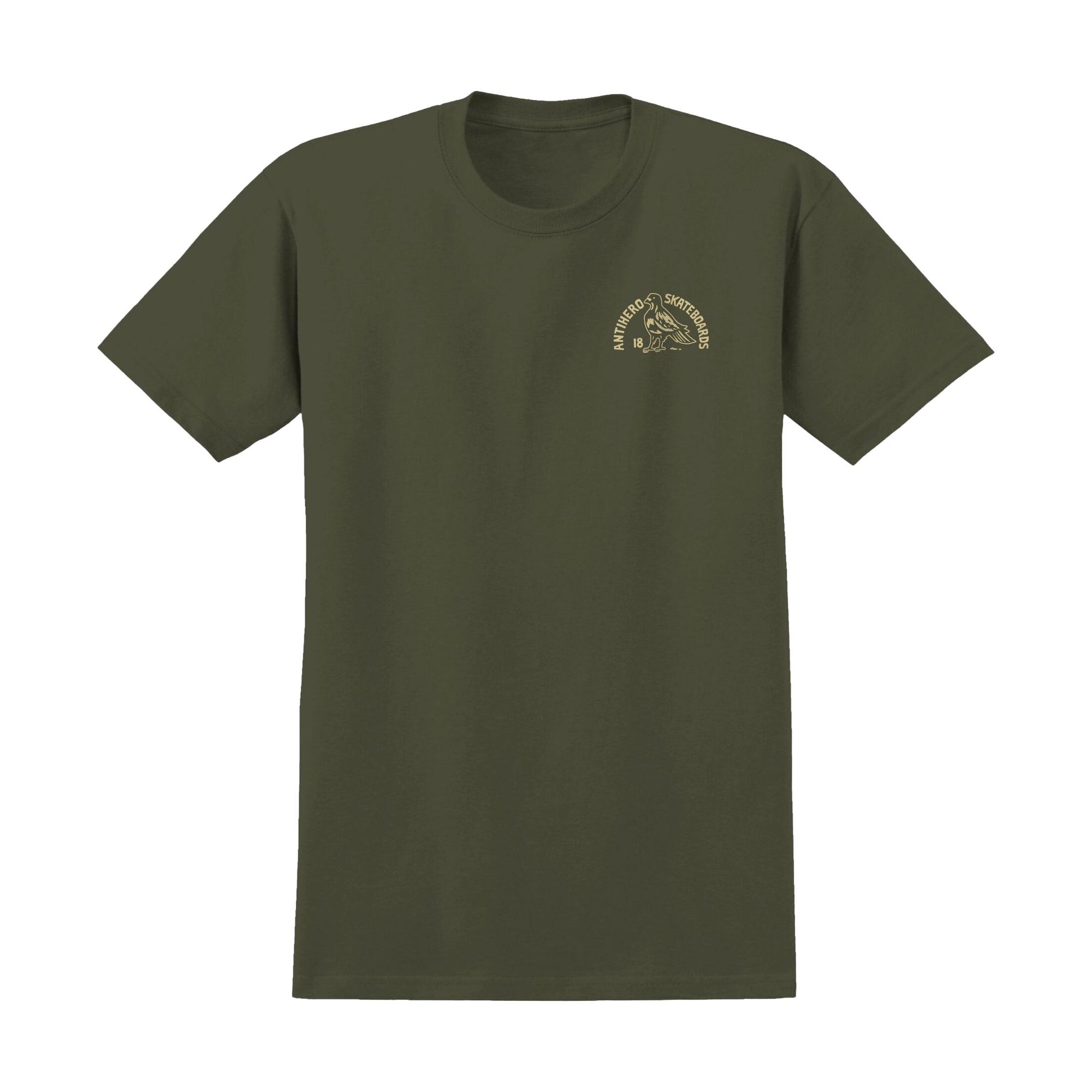 Anti Hero Clubhouse Ringspun Tee Olive - Venue Skateboards